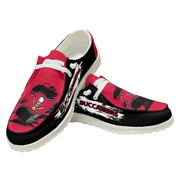 Men's Tampa Bay Buccaneers Loafers Lace Up Shoes 002 (Pls check description for details)